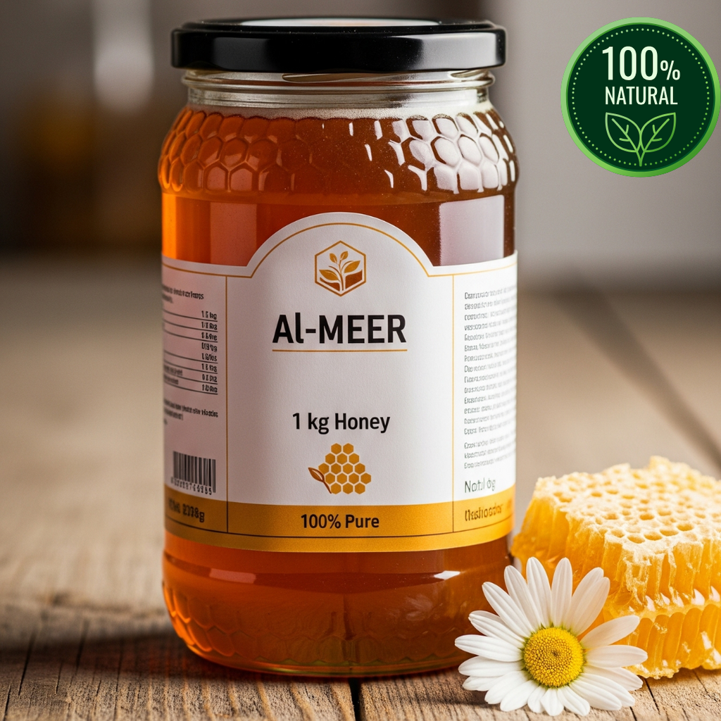 1 kg Al-Meer Premium Organic 100% Natural Honey | Wellness Honey