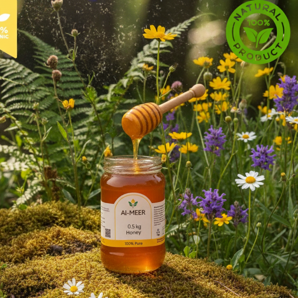 0.5 kg Al-Meer Premium Organic 100% Natural Honey | Wellness Honey