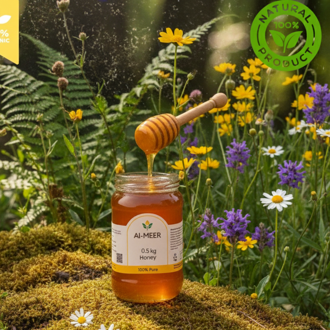 0.5 kg Al-Meer Premium Organic 100% Natural Honey | Wellness Honey