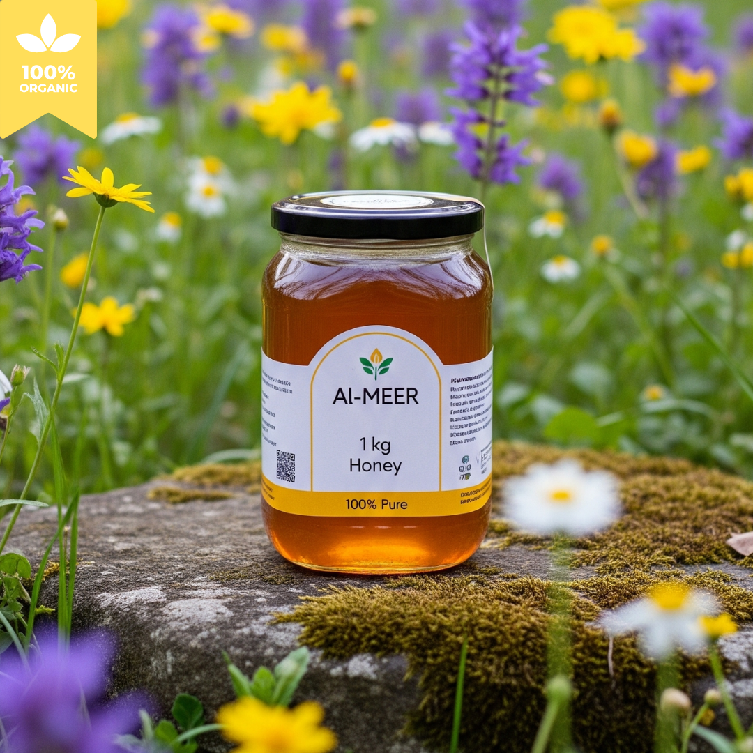 1 kg Al-Meer Premium Organic 100% Natural Honey | Wellness Honey